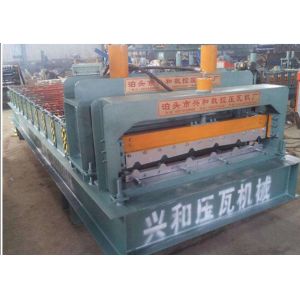 PPGI Roof Panel Roll Forming Machine , Corrugated Sheet Roll Forming Machine
