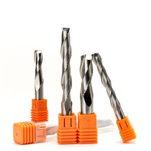 Cheap YINGBA CNC Router Bit Two Flute Spiral Bits Carbide End Mill for Acrylic PVCHardwood CNC Tool Engraving Bit Upcut Milling Cutter for sale