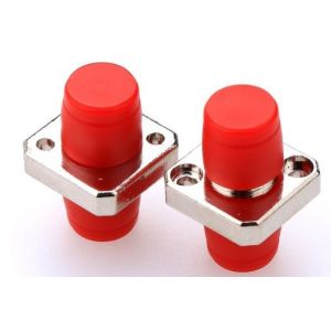 Square Solid Metal Optical Fiber Adapter FC Upc To FC Upc Singlemode Multimode