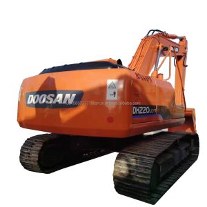 98kw Engine Doosan DH220 22Ton Used Excavator Multi Function Machine for Retail