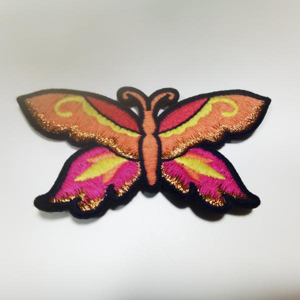 Quality Butterfly Custom Embroidered Patches For Clothes Shoes Bag Suitcase wholesale