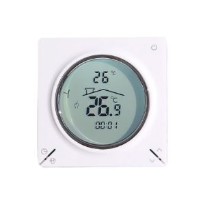Cheap Seven Day Weekly Programming Thermostat Circular Screen Heated Floor Controller for sale