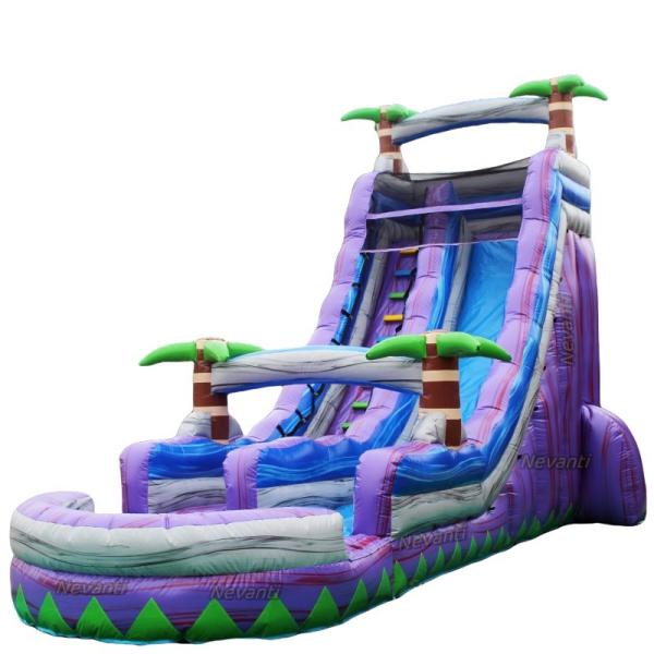 Custom Logo Printed Inflatable PVC Tarpaulin Water Slide Boat for Water