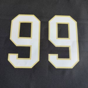 Elastic Heat Transfer Letters And Numbers Washable Iron On Jersey Letters And