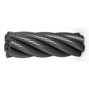 Galvanized Swaged Wire Rope 6*26 IWRC Double Pressed Rope for Power Transmission