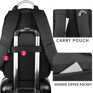 New custom logo large capacity anti theft laptop bag waterproof bag with USB