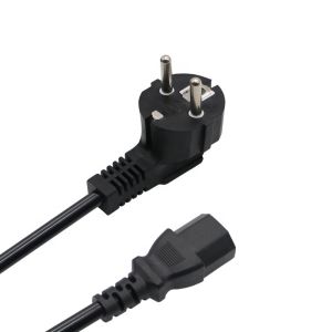 VDE 2pin Custom Wire Assemblies Laptop Power Plug With IEC C13 Connector