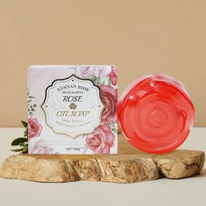 Handmade Rose Essential Oil Soap Long-Lasting Fragrance Moisturizing Effect For