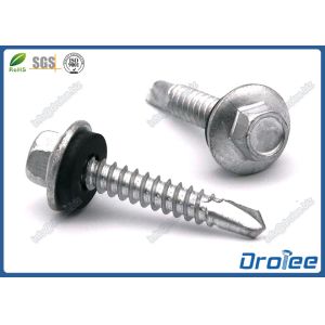 China Stainless 410 Self Drilling Screw with Neoprene Washer, Hex Flange Washer Head on sale