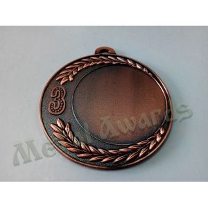 Circle Custom Engraved Medals Blank Type Front Sandblasted In Recesssed