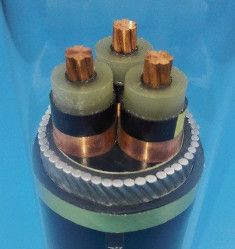 BS Flame Retardant Insulated 33kv Power Cable 90℃ Max Temperature