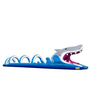 Indoor Large Inflatable Shark Belly Slide with 10 Passenger Capacity and Shark