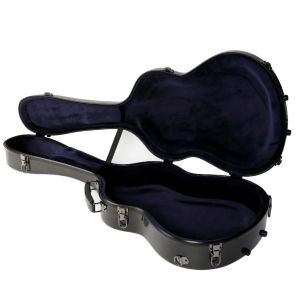 Classical Guitar Hard Case Air Carbon Silk Like Blue Lining
