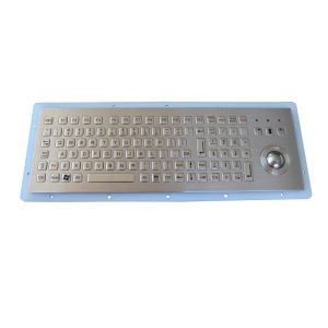 IK09 Panel Mounted Keyboard IP67 SUS304 With Optical Trackball
