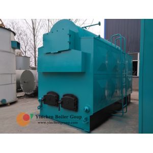 Moving Grate Biomass Fired Steam Boiler , Horizontal Fire Tube Boiler 1-4 T/H
