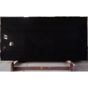 Stain Proof 18MM Black Artificial Quartz Stone Kitchen Backsplashes