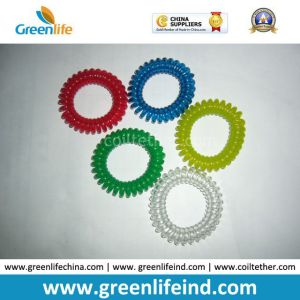 Hot Sales Big Quantity Transparent Round Wrist Key Coil Holders