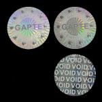 Custom Anti-Counterfeit Label Sheet QR Code Secure Packaging Void Hologram