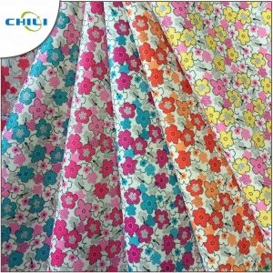 Reusable Split Printed Faux Leather Luxury Fabric Smooth Grain Lightweight