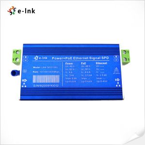 10/100/1000M Gigabit Poe Injector , Ethernet Power PoE Surge Protector IP 20