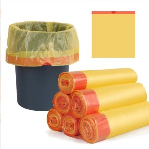 Custom Plastic Drawstring Bags for Household Trash Can Liner Leak Proof and