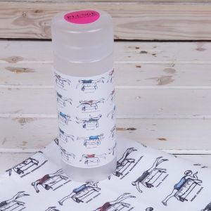 China Microfiber printed cleaning cloth with PP tube packing-Pet towel on sale