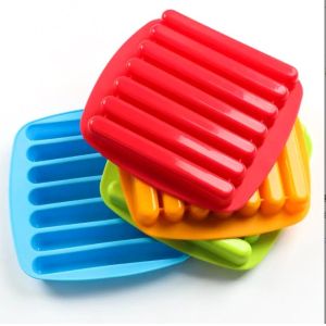 Multiple-color Ice Stick Mould 7 Cavity Silicone Biscuits Chocolate Mold Ice