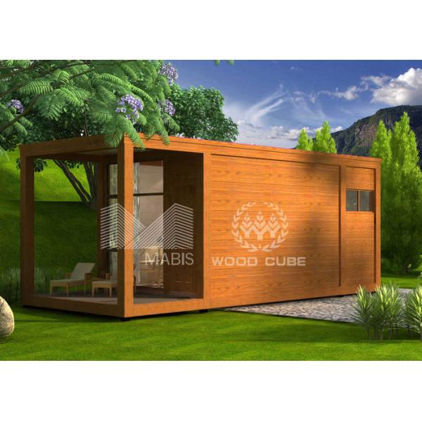 Portable Light Steel Structure Prefab Mobile Homes Wooden Appearance