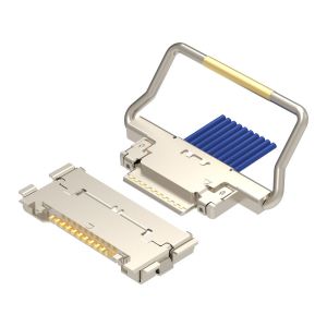 10p 20633-310T-01S Micro-coaxial connector with mechanical lock Plug For Micro