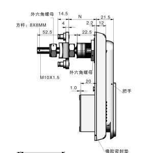 Garage Mailbox Stainless Steel Cabinet Lock Swing Handle Lock For ToolBox