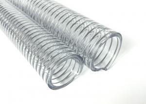 China High Pressure PVC Steel Wire Hose / Wire Reinforced Suction Hose UV Chemical Resistant on sale