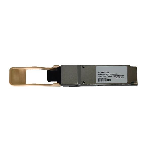 Quality HZTQ100SR4 100G QSFP28 SR4 Optical Transceiver Module with MPO-12 Connector for OM4 Multimode Fiber 100Gbps Data Transmission wholesale