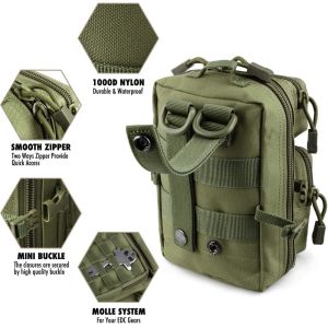Tactical Molle Utility Pouch, EDC Tool Pouch Tactical Phone Pouches Mini Waist