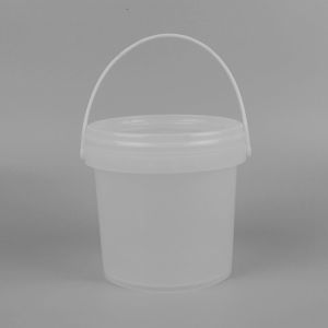 1L 5L 10L Transparent Plastic Packaging Bucket Customized With Lid And Handle