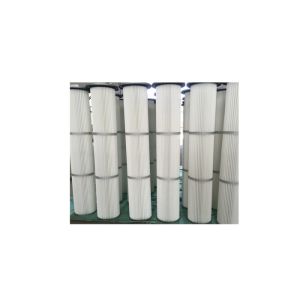 5um,0.5um,2um,0.2um Low Pressure Drop Dust Filter Cartridge , Galvanized Mesh