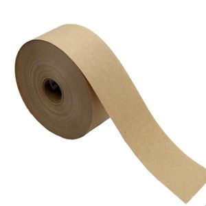 Reinforced Kraft Paper Sealing Tape Water Activated Custom Printed Kraft Tape