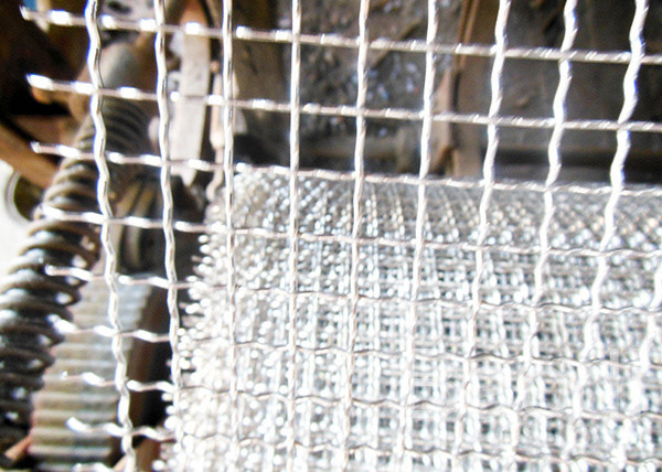 Square Aluminum Crimped Wire Mesh 1 / 2" X 0.063" For Architecture / Constructio