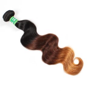 Factory Price Ombre 3 Color New Arrival 8"-30" Fashion Hot Sale Hair Weft