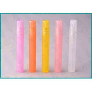 Yellow Mini 10ml Perfume Atomizer , Logo Printing Refillable Perfume Pen