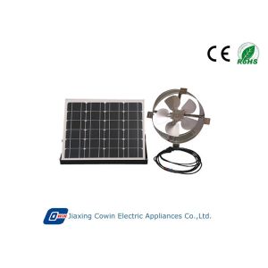 20W Brushless Solar Powered Gable Vent Fan With 12in Aluminium Fan Blade