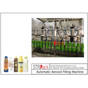1200Cans/H 600ml Aerosol Filling Machine For Sunscreen Spray Production