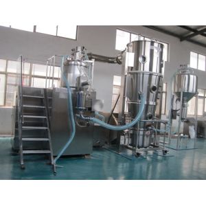 China SUS304 SUS316 Fluidized bed granulator for granulator machine for vitamin ( Active Pharmaceutical Ingredients ) on sale