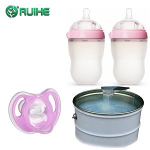 Transparent 50 Shore A LSR Liquid Silicone Rubber for Baby Pacifiers with Small