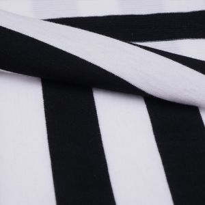 Comfortable And Breathable And Bouncy Striped Material Fabric For T-Shirt