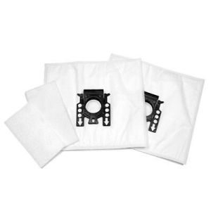 Non Woven 4 Layer 3D HEPA Vacuum Cleaner Filter Bags Red Collar Miele FJM