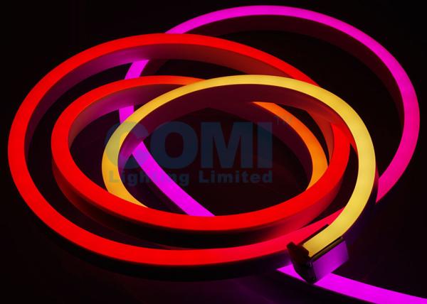 Quality 24V 5050 RGB Addressable DMX Neon LED Strip Lights 8 pixels / Meter IP68 Waterproof wholesale