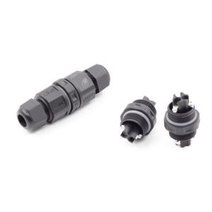 2pin Led Light Waterproof Electrical Cable Connector Phosphor Copper With Ni