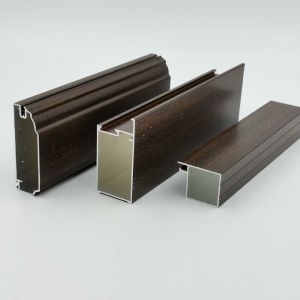 China Israel 6063 T5 Custom Aluminium Cabinet Door Profiles 1.2mm Thick Powder Coated on sale