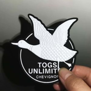 3D Logo Iron On TPU Custom Jean Jacket Patches Heat Transfer Patch