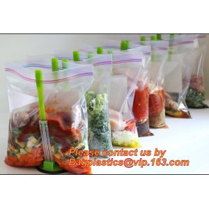 Eco Friendly Resealable Small to Large Flat Food Packaging Clear Transparent PE